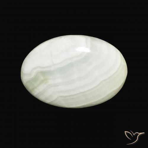 23.44ct Natural Amarelo Pálido Verde Aragonite, oval, Opaco