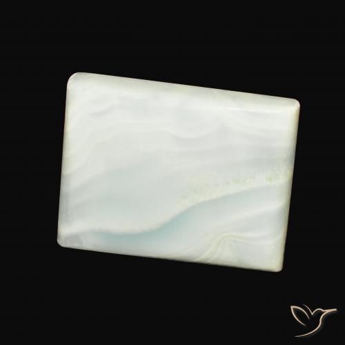 Aragonite Amarelo Pálido Verde Natural 34.88ct, baguete, Opaco