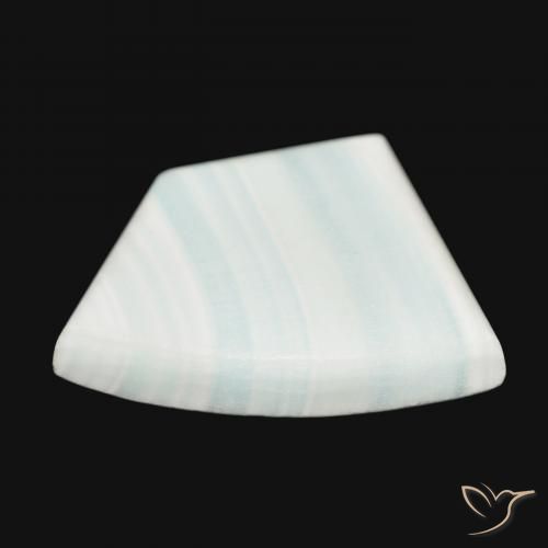 Aragonite branco esverdeado Natural 34.21ct, Chique, Opaco