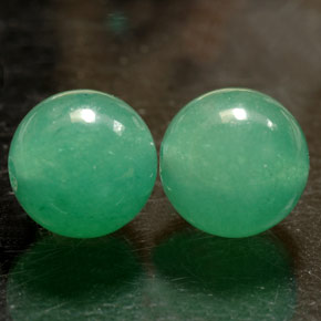 Pedras preciosas de aventurina verde natural de  ct, esfera / bola, opaco