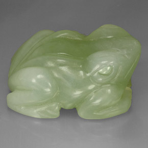 Aventurina verde natural 387,33ct, transparente, transparente/translúcido