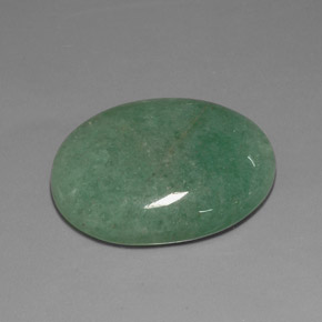 Aventurina verde natural 37,18ct, corte oval, opaco