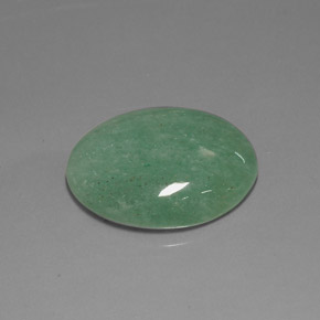 Aventurina verde natural 23,52ct, corte oval, opaco