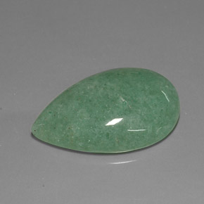 Aventurina Verde Natural 23.68ct, Formato de pêra, Opaco