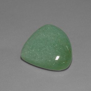 Aventurina verde natural 21,21ct, formato de pêra, opaco