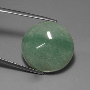 Aventurina verde natural 33,76ct, corte oval, opaco