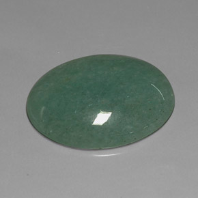 Aventurina verde natural 23,78ct, corte oval, opaco