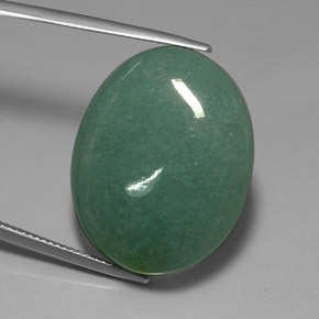 Aventurina Verde Natural 34.34ct, Corte Oval, Opaco
