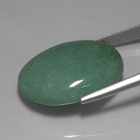 Aventurina Verde Natural 34.34ct, Corte Oval, Opaco