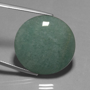 Aventurina verde natural 40,01ct, corte oval, opaco