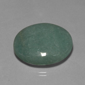 Aventurina verde natural 40,01ct, corte oval, opaco