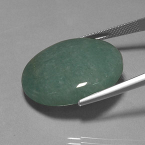 Aventurina verde natural 40,01ct, corte oval, opaco