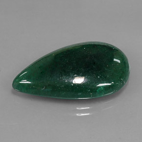 Aventurina verde natural 18,06ct, formato de pêra, translúcido