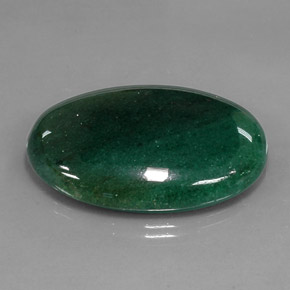 Aventurina verde natural 47,23ct, corte oval, translúcido
