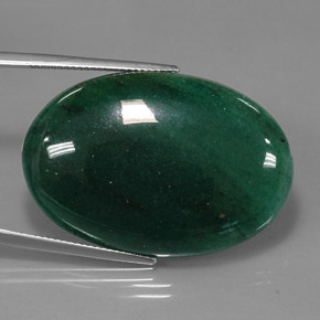 Aventurina verde natural 47,23ct, corte oval, translúcido