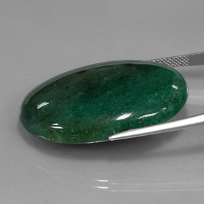 Aventurina verde natural 47,23ct, corte oval, translúcido
