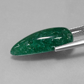 Aventurina verde natural 6,65ct, transparente, transparente/translúcido