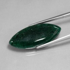 Aventurina verde natural 18,21ct, transparente, transparente/translúcido
