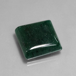 Aventurina verde natural 19,54ct, quadrado, translúcido