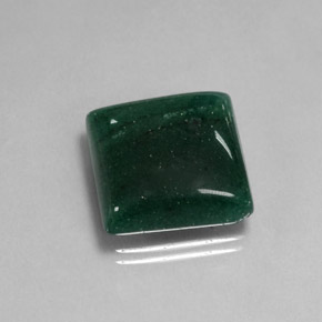Aventurina verde natural 17,44ct, quadrado, translúcido