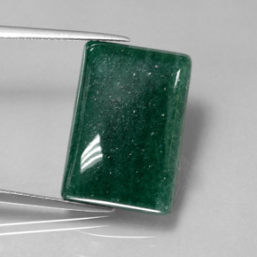 Aventurina verde natural 20,33ct, baguete, translúcido