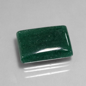 Aventurina verde natural 20,33ct, baguete, translúcido