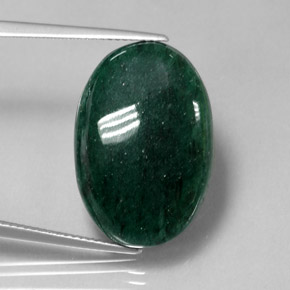 Aventurina verde natural 19,10ct, corte oval, translúcido