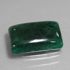 Aventurina verde natural 11,84ct, baguete, opaco