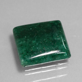Aventurina verde natural 9,74ct, quadrado, opaco