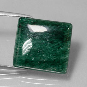 Aventurina verde natural 9,74ct, quadrado, opaco