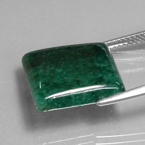 Aventurina verde natural 9,74ct, quadrado, opaco