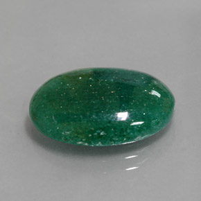 Aventurina verde natural 9,17ct, corte oval, translúcido