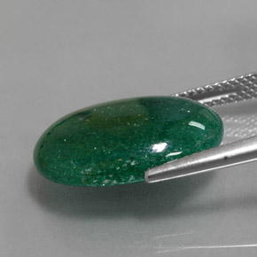 Aventurina verde natural 9,17ct, corte oval, translúcido
