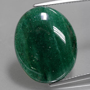 Aventurina verde natural 15,91ct, corte oval, translúcido