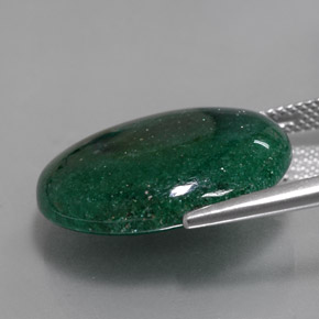 Aventurina verde natural 15,91ct, corte oval, translúcido