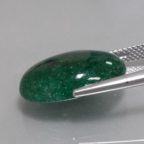 Aventurina verde natural 10,36ct, corte oval, translúcido