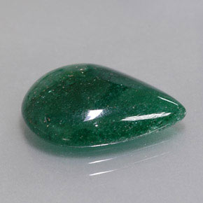 Aventurina Verde Natural 9.81ct, Formato de pêra, Translúcido