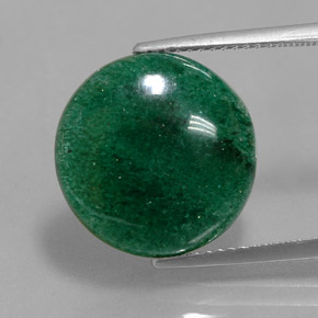 Aventurina verde natural 9,10ct, corte redondo, translúcido