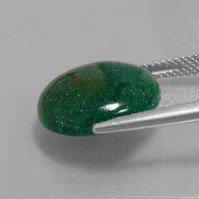 Aventurina verde natural 9,10ct, corte redondo, translúcido