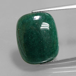 Aventurina verde natural 13,91ct, almofada cortada, translúcido
