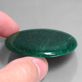Aventurina verde natural 93,74ct, corte redondo, translúcido