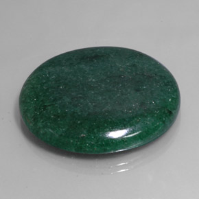 Aventurina verde natural 71,30ct, corte redondo, translúcido