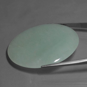 Aventurina Verde Natural 53.37ct, Corte Redondo, Translúcido