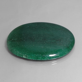 Aventurina verde natural 106,65ct, corte oval, translúcido