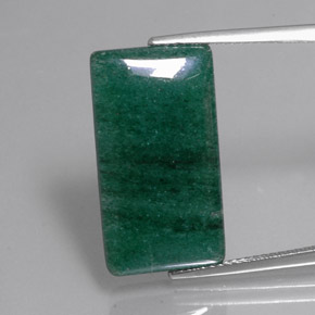 Aventurina Verde Natural 12.79ct, baguete, Translúcido