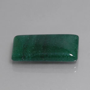 Aventurina Verde Natural 12.79ct, baguete, Translúcido