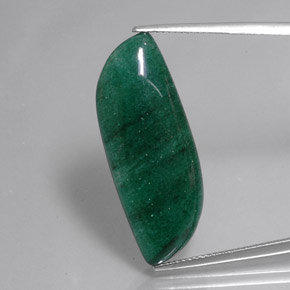 Aventurina verde natural 18,67ct, forma extravagante, translúcido
