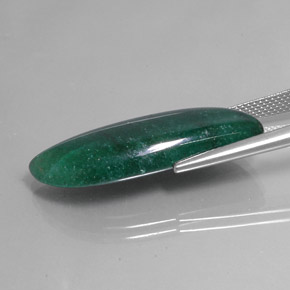 Aventurina verde natural 18,67ct, forma extravagante, translúcido