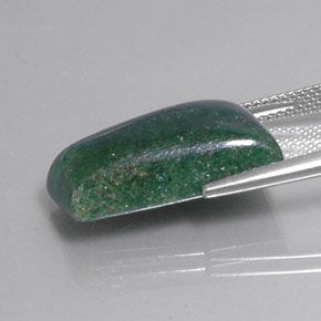 Aventurina verde natural 14,62ct, forma extravagante, translúcido