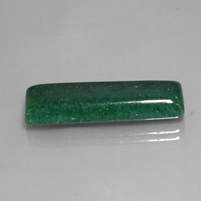 Aventurina verde natural 16,88ct, baguete, translúcido